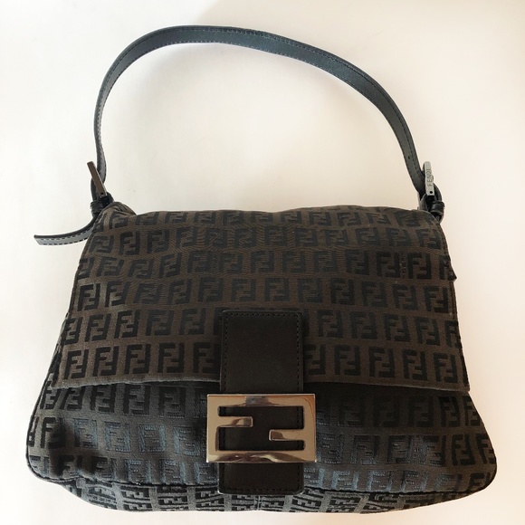 Fendi Handbags - FENDI - Vintage Zucchino Mamma Baguette
